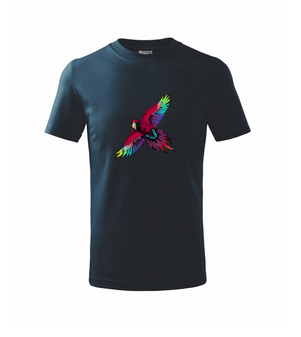 Papagáj kreslený letiaci