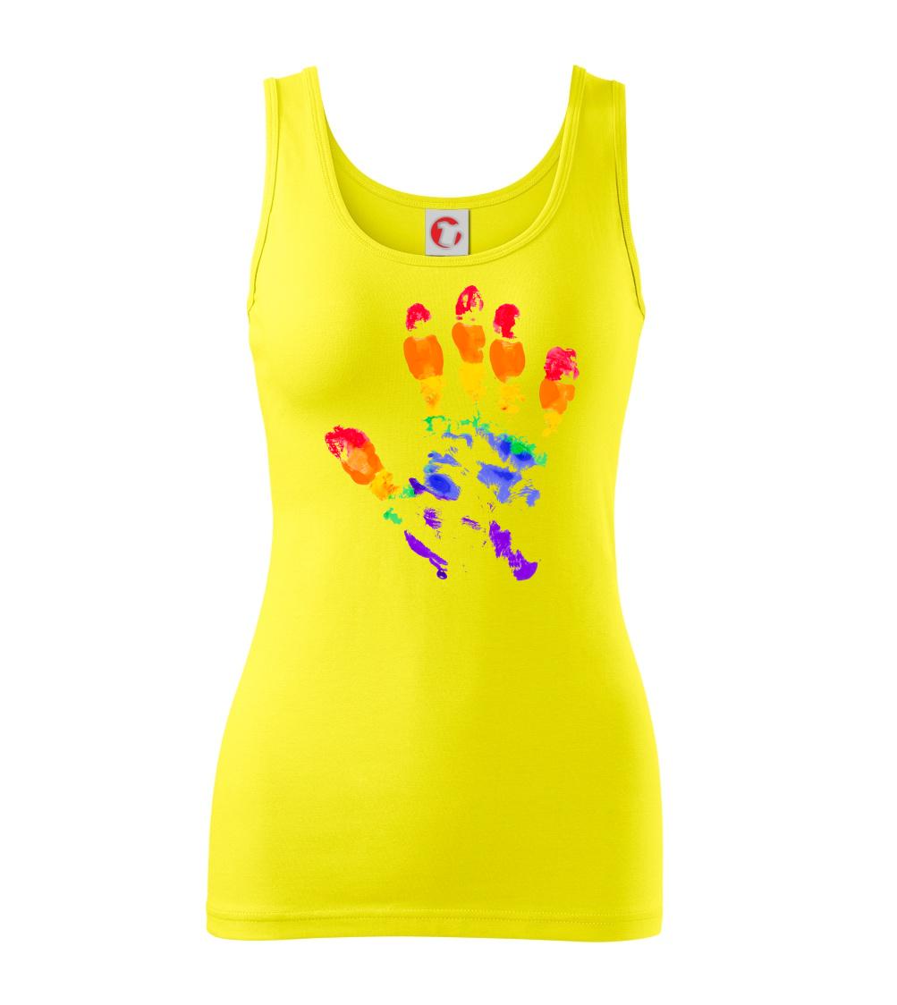 LGBT hand print LGBT hand print