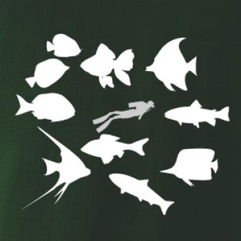 Potápač ryby štvorec