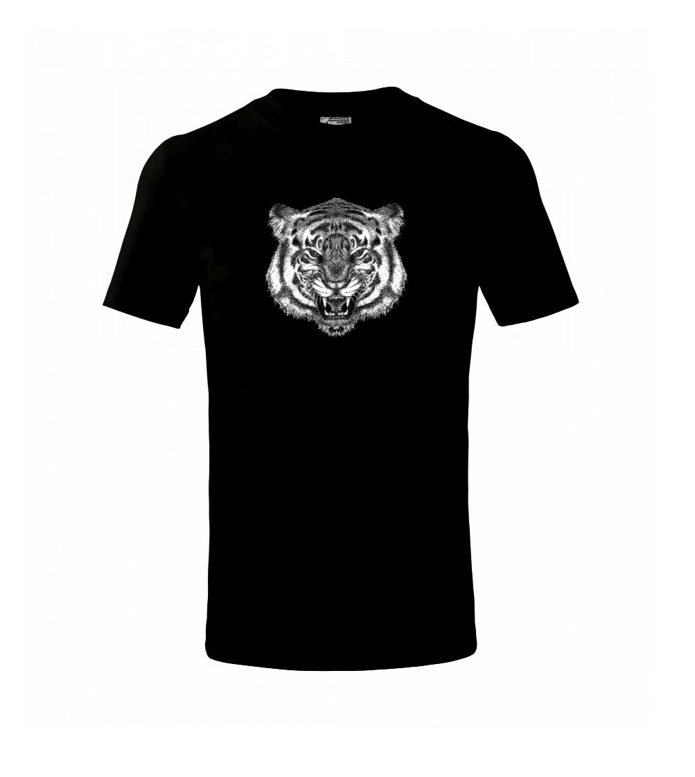 Tričká so zvieratami - Tiger trošku naštvaný - Tričko detské bavlnené