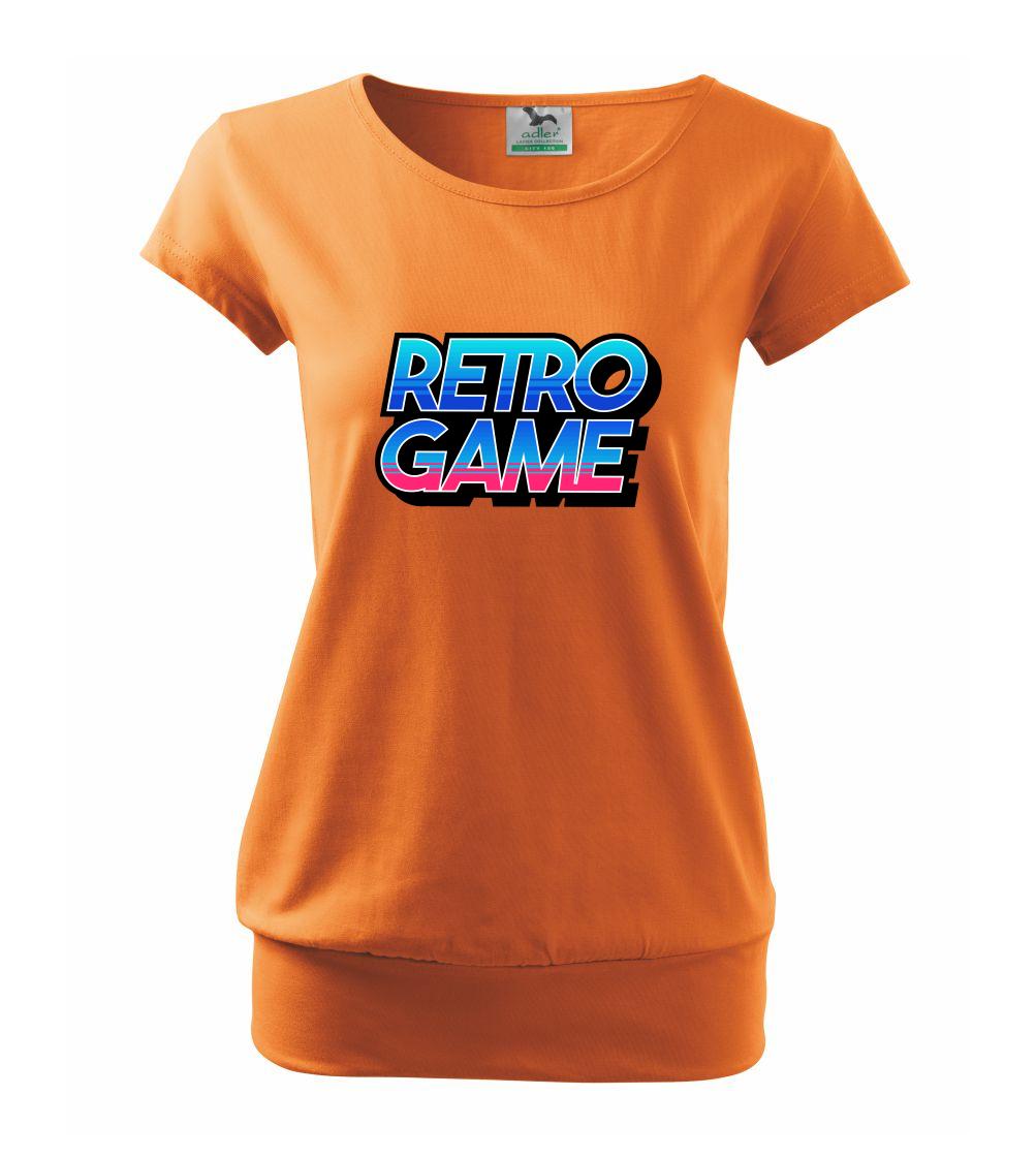 Tričká pre ajťákov - Retro game nápis farebný - Voľné tričko city