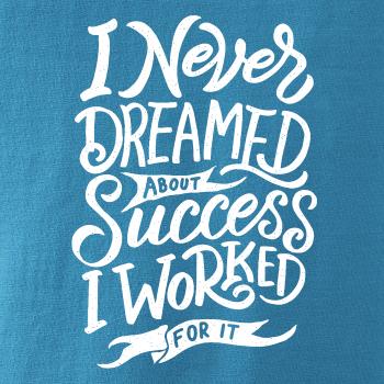 I Never Dreamed About Success, I Worked For it