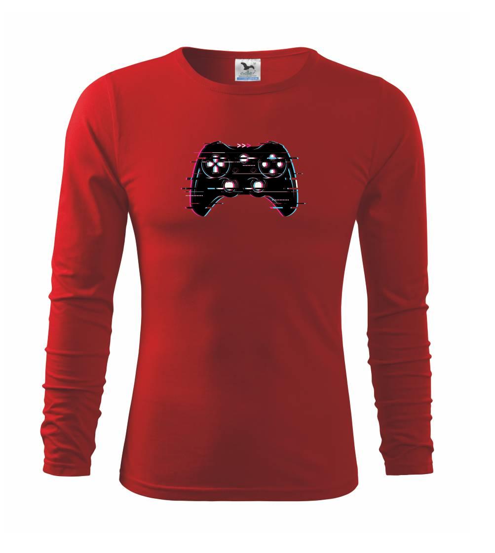 Tričká pre ajťákov - Ovládač gamer - Tričko s dlhým rukávom FIT-T long sleeve