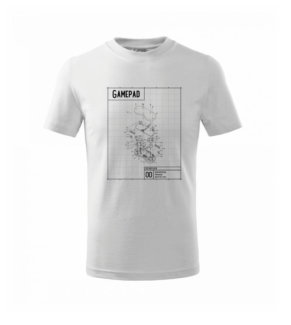 Nákres Gamepad rozobratý