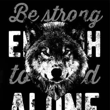 Wolf alone