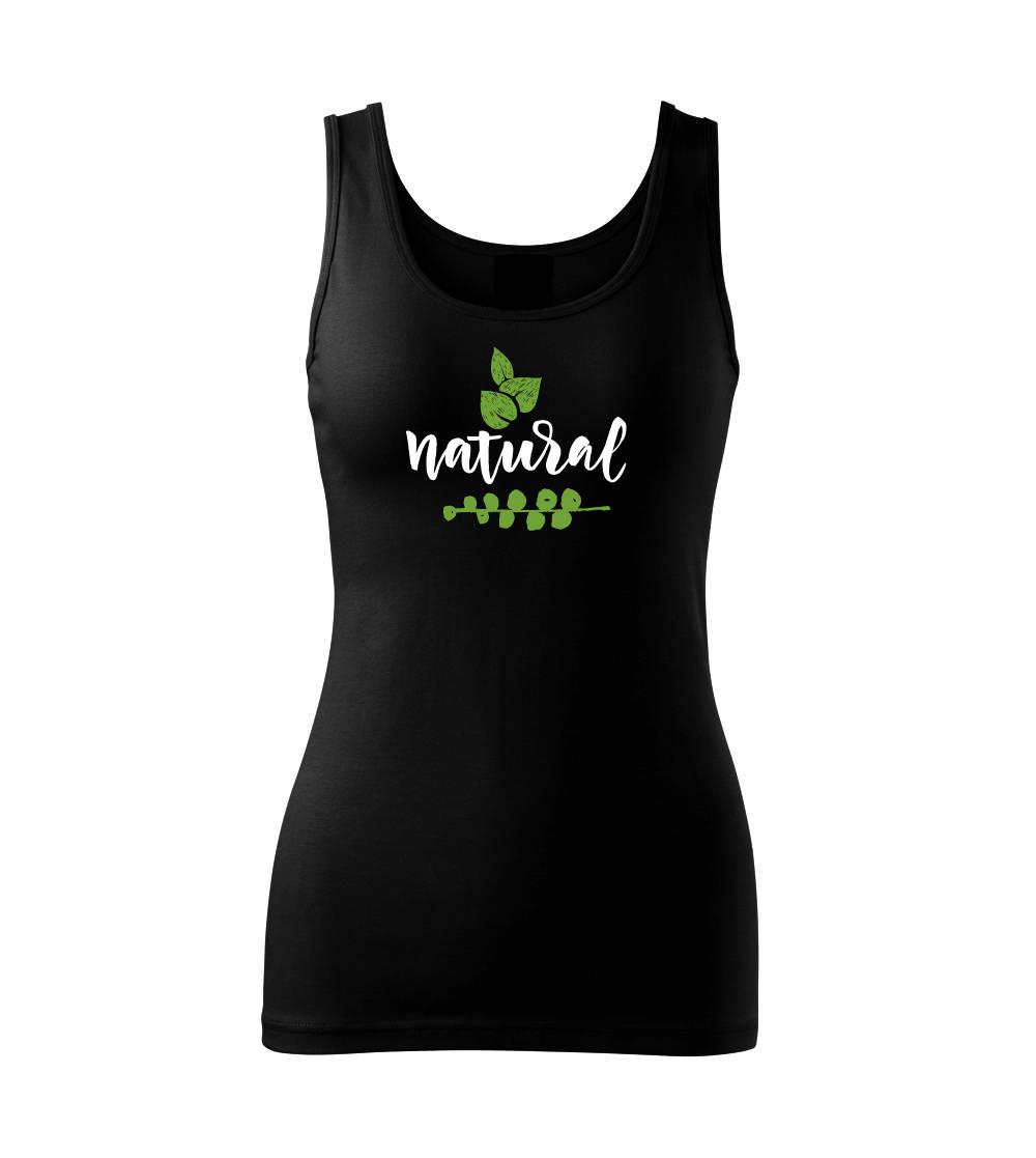 Natural - nápis v listech