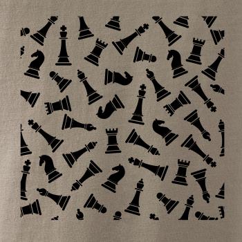 Šachové figúrky vo štvorci