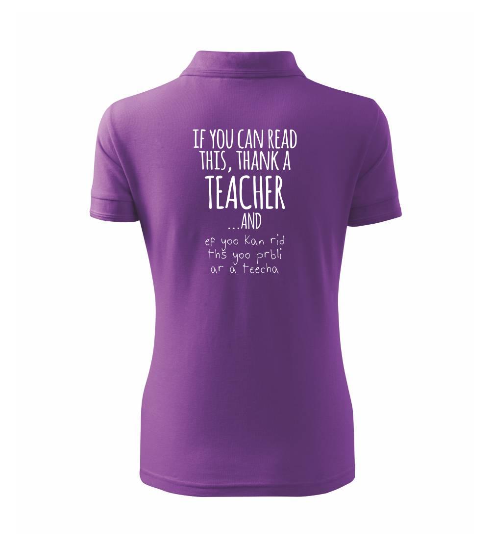 If you can read this - teacher