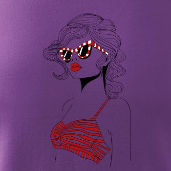  Dievča s červenými plavkami