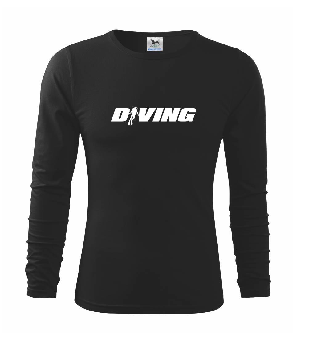 Diving nápis potápač Diving nápis potápač