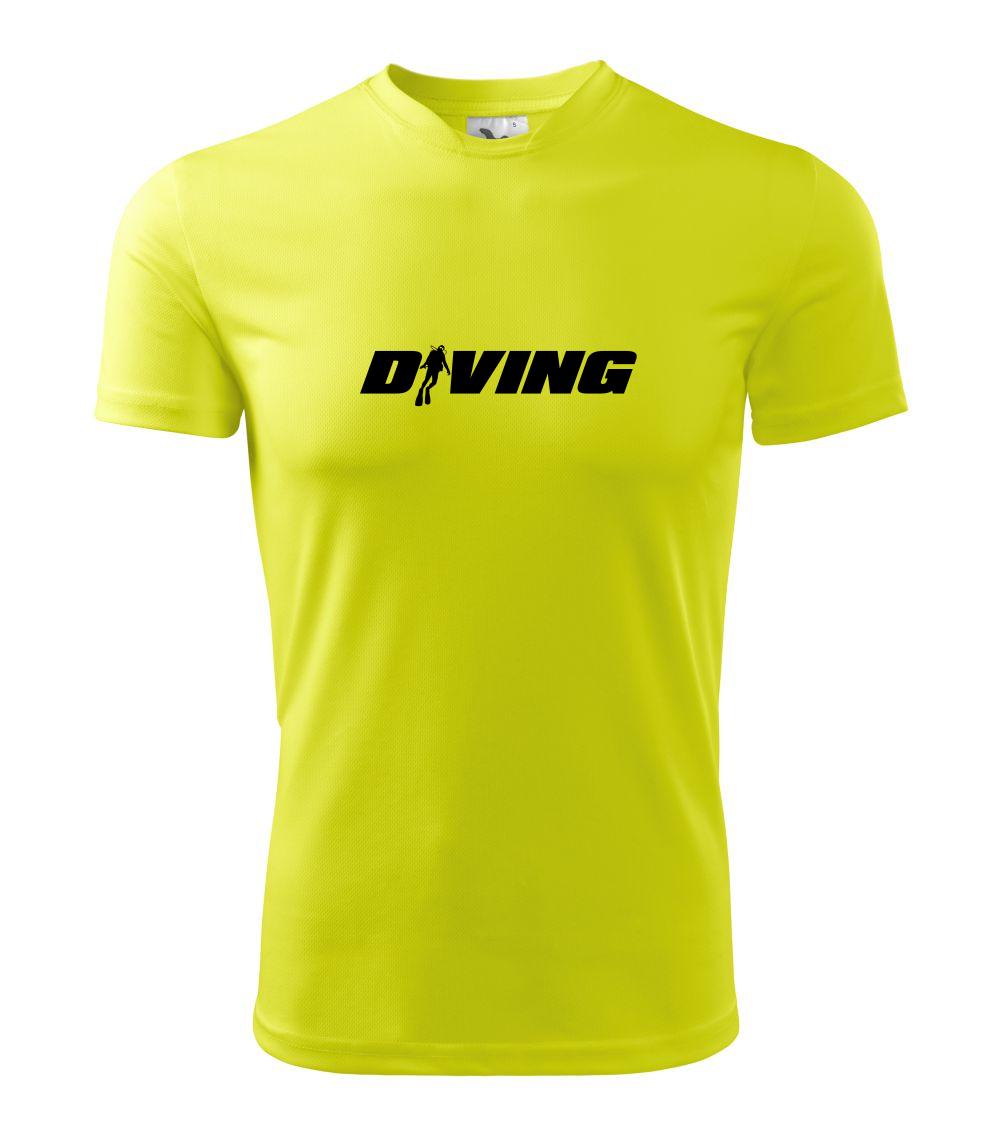 Diving nápis potápač Diving nápis potápač