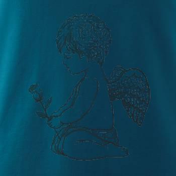 Anjel kresleny s ruží Anjel kresleny s ruží