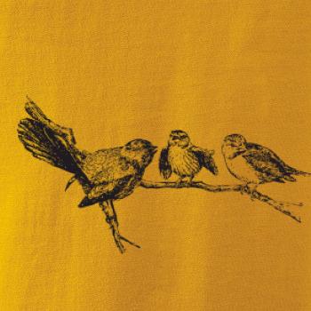 Vtáčiky na vetve maľované Vtáčiky na vetve maľované