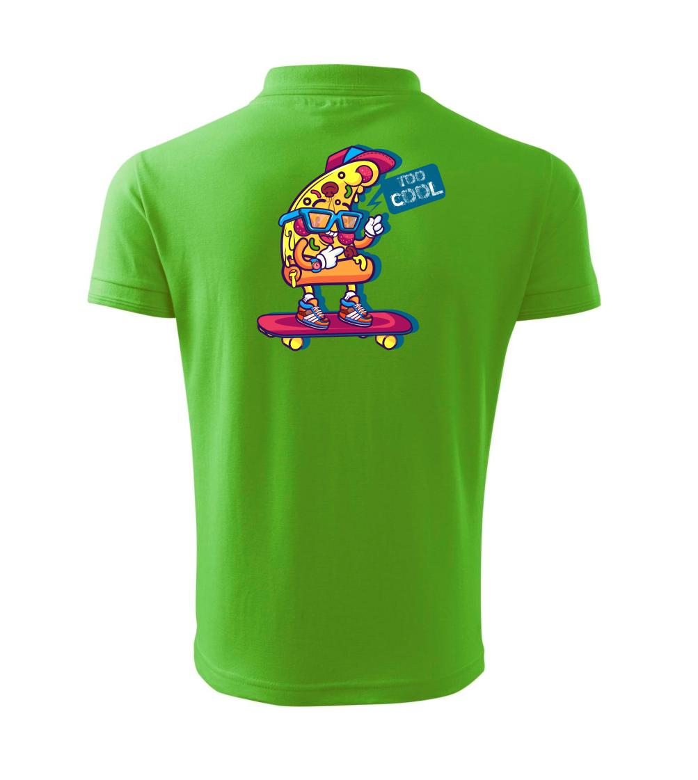 Pizza slice with skateboard Pizza slice with skateboard