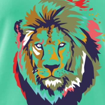 Hlava leva kreslená jednoduchá Hlava leva kreslená jednoduchá