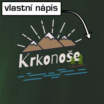 Kreslené hory - vlastné nápis