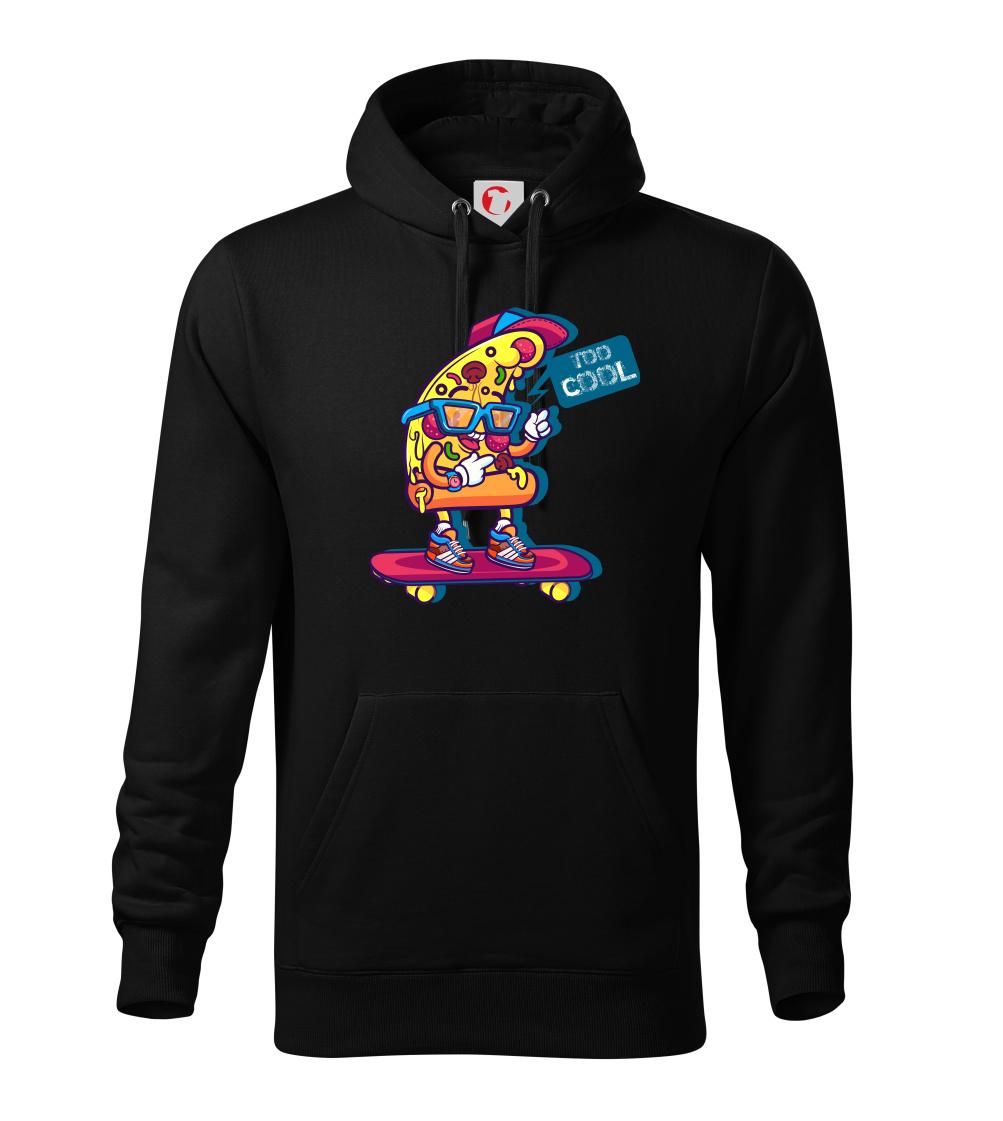 Pizza slice with skateboard Pizza slice with skateboard