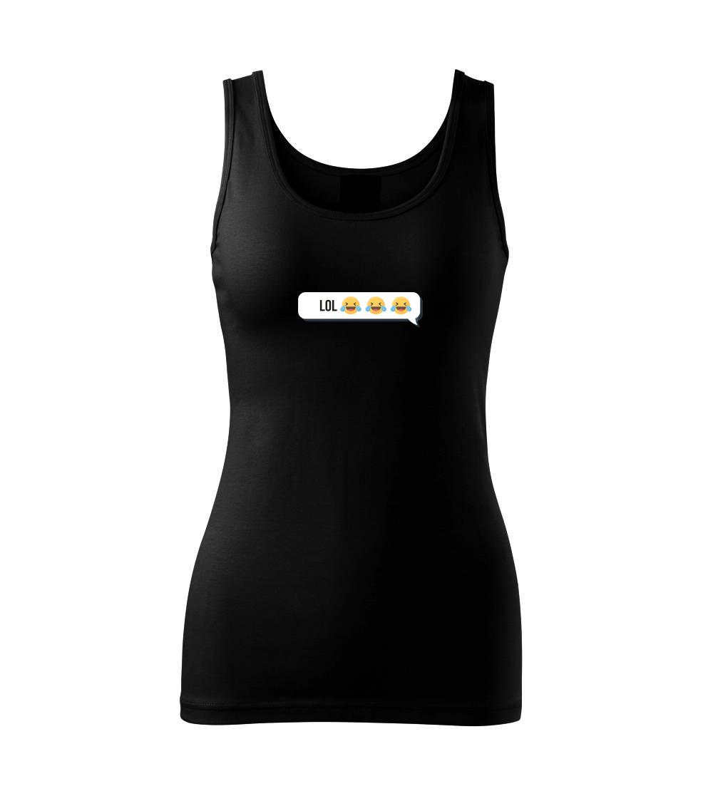 Tričká pre ajťákov - Emoji - LOL - Dámske tielko