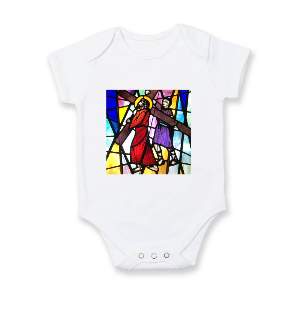 Vitráž - Ježiš a kríž Vitráž - Ježiš a kríž