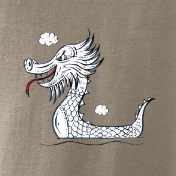 Dračia loď olejomaľba