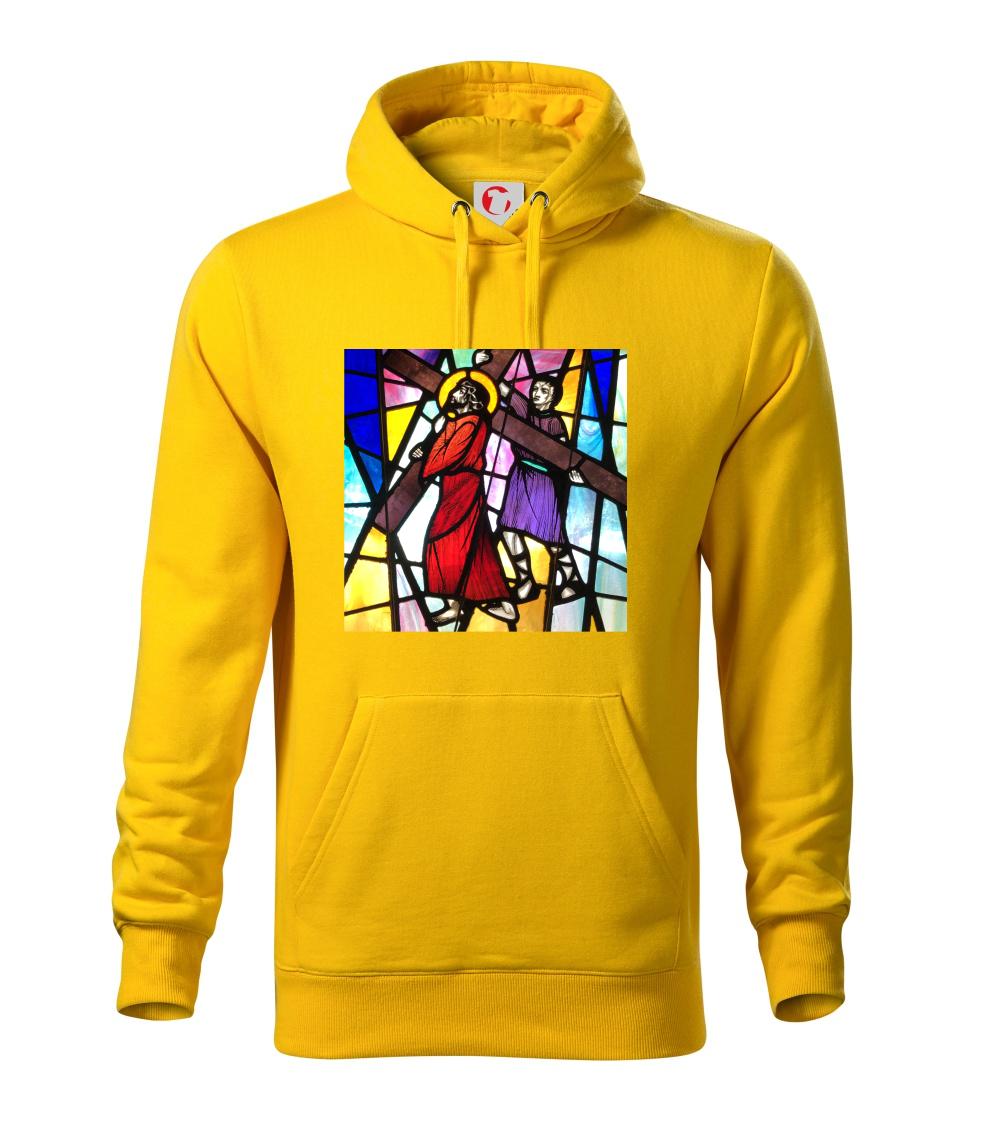 Vitráž - Ježiš a kríž Vitráž - Ježiš a kríž