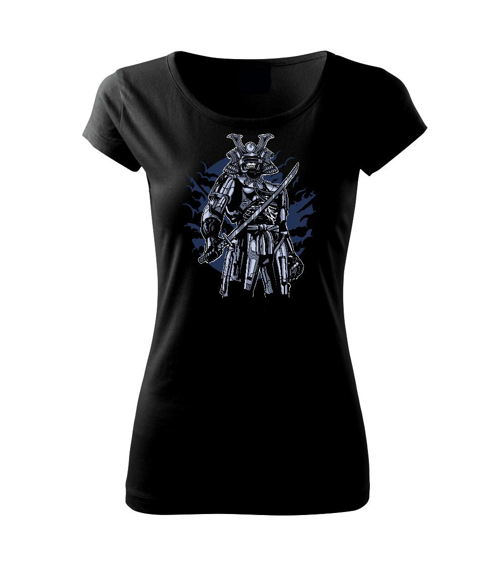 Grafické tričká - Samurai Robot Skull - Dámske tričko Pure