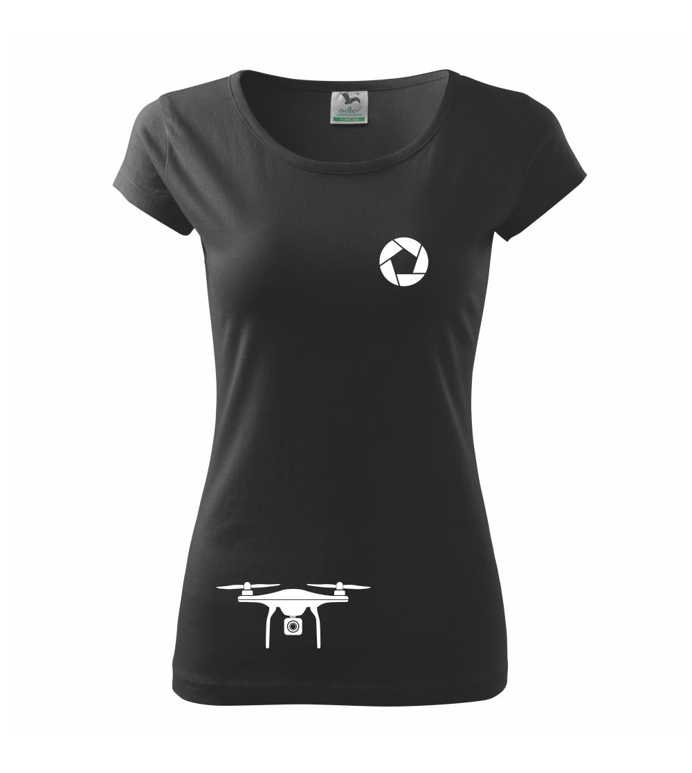 Tričká pre fotografov - Q Dron - Dámske tričko Pure