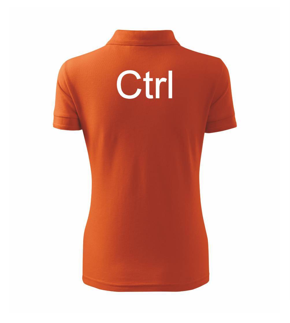 Tričká pre ajťákov - Ctrl - Polokošeľa dámska Pique Polo