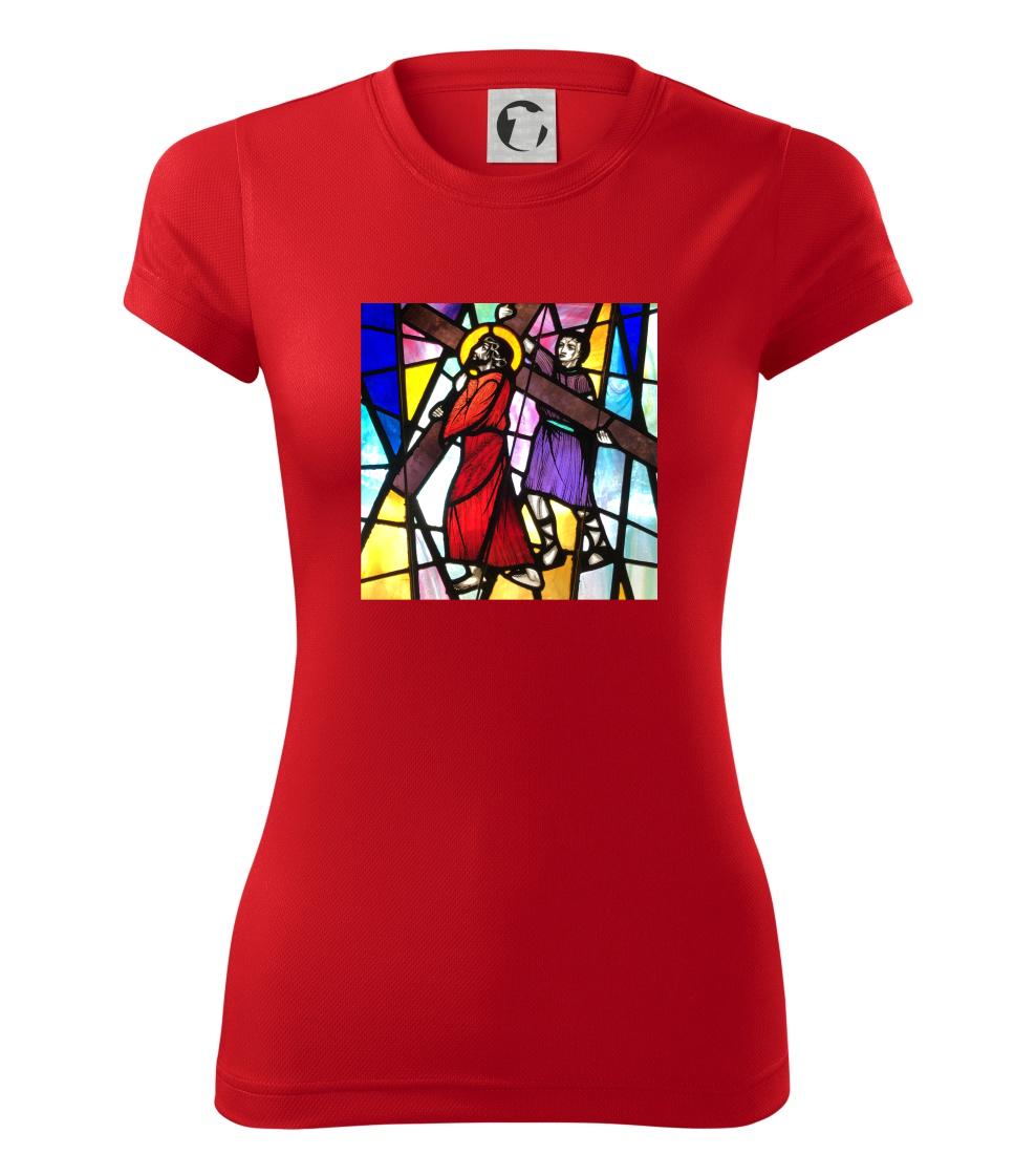 Vitráž - Ježiš a kríž Vitráž - Ježiš a kríž