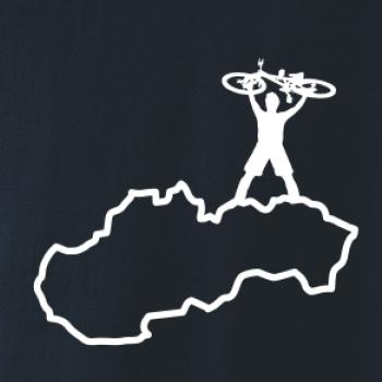 Mapa SK - cyklista na prsiach