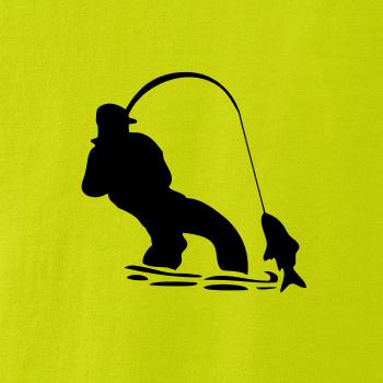 Rybár ťahajúce rybu Rybár ťahajúce rybu