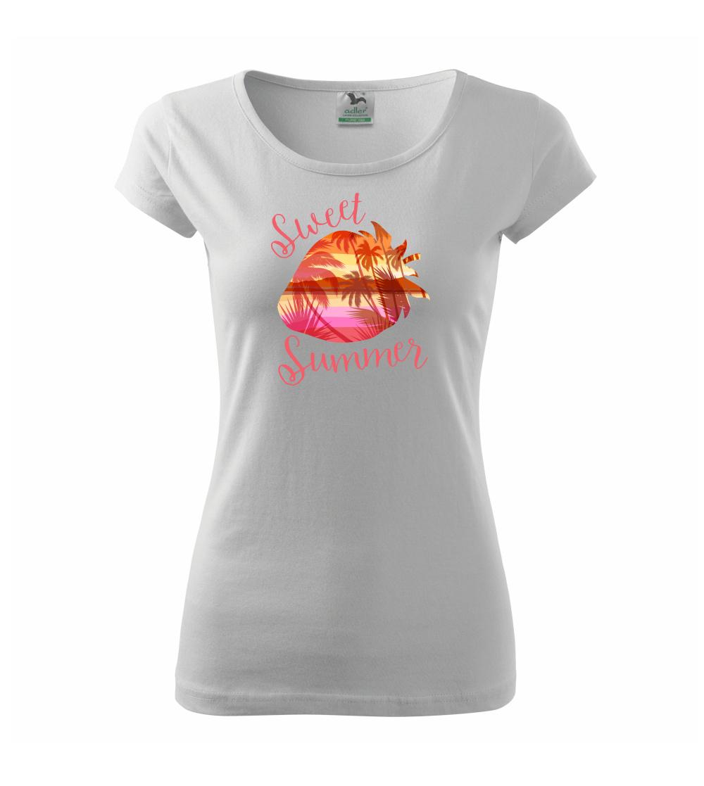 Ostatné nápisy - Sweet summer - Dámske tričko Pure