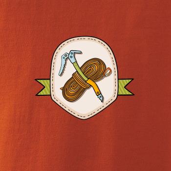 Horolezecké lano a cepín