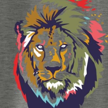 Hlava leva kreslená jednoduchá Hlava leva kreslená jednoduchá