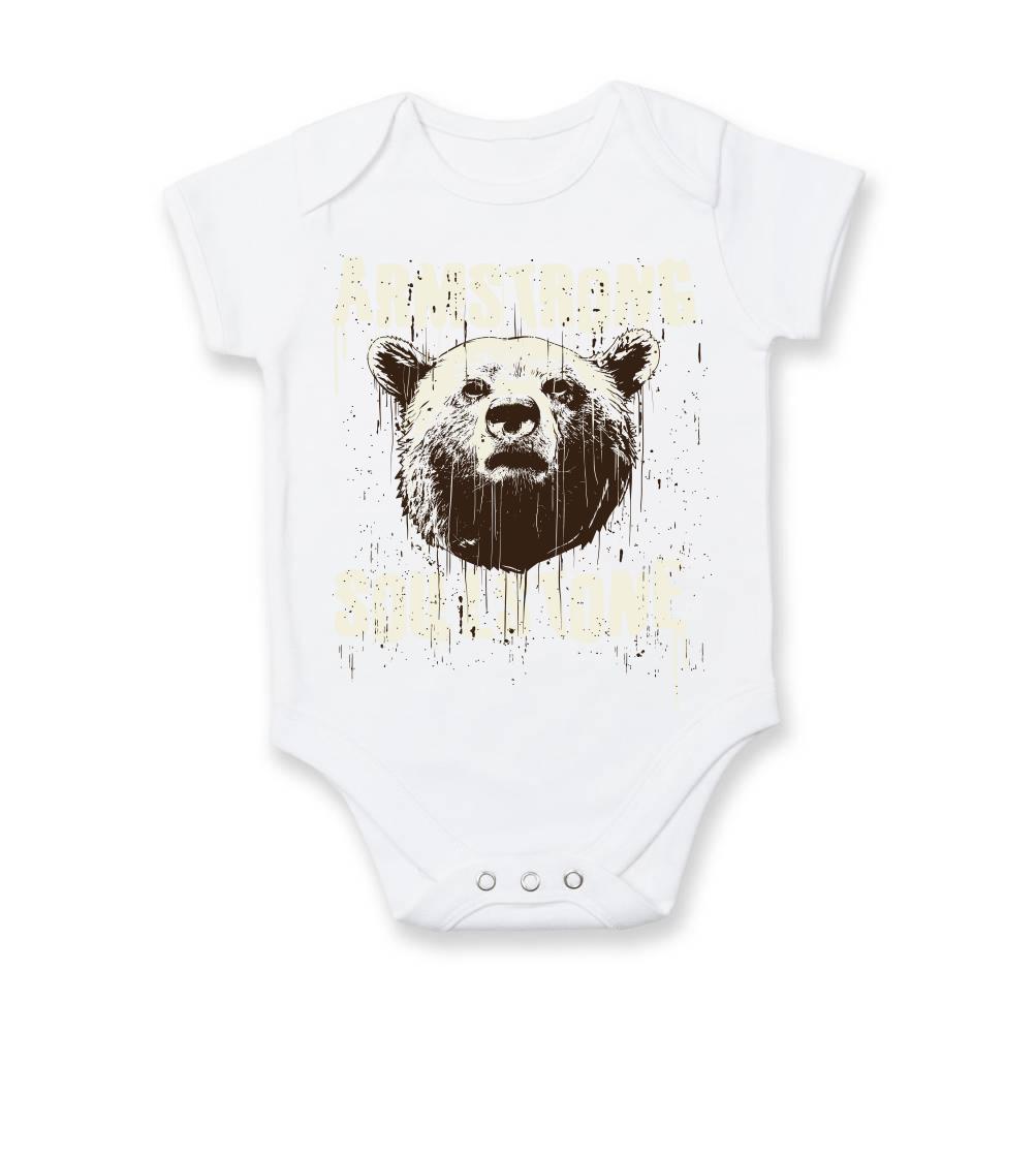 Tričká so zvieratami - Bear strong - Body dojčenské s krátkym rukávom