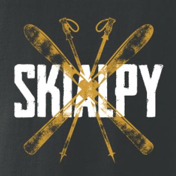 Skialpy nápis lyže