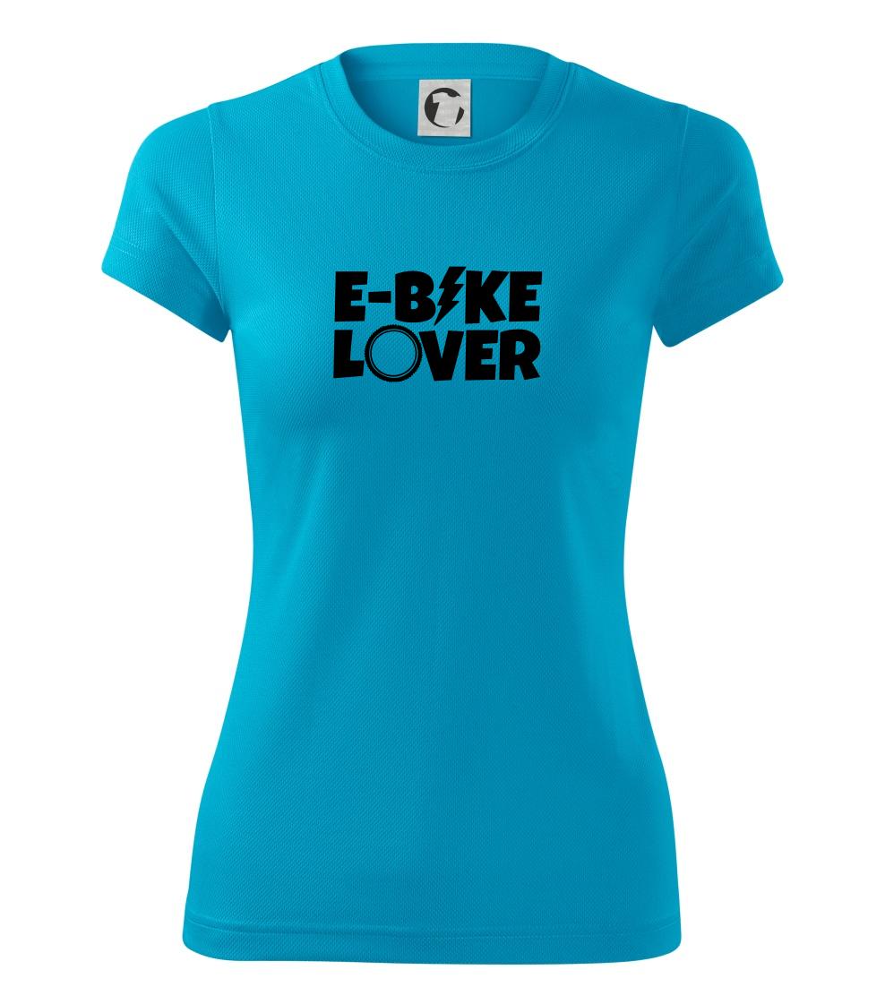 Tričko ako darček pre cyklistu - E-bike lover - Dámske Fantasy športové (dresovina)