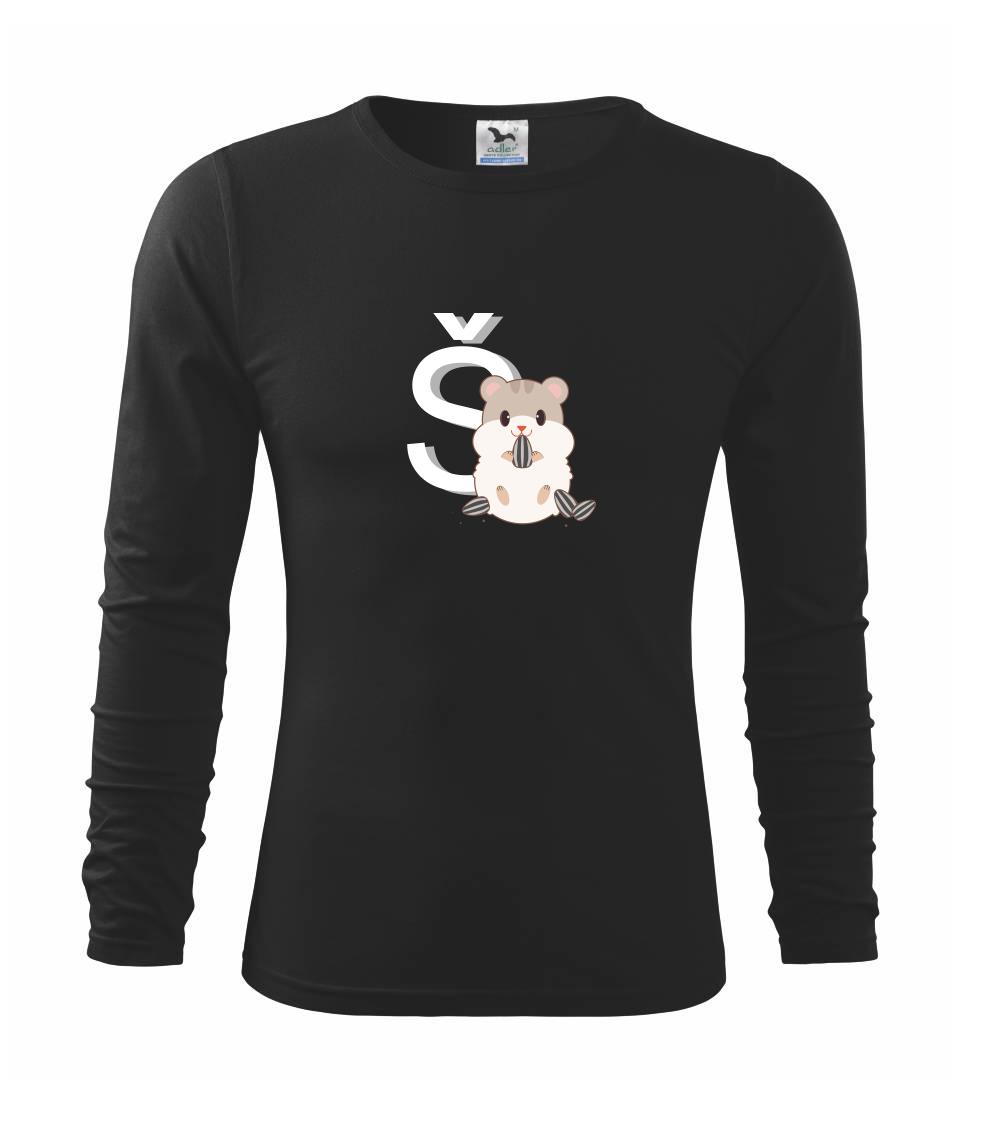 Tričká so zvieratami - Škrečok - písmeno   - Tričko detské Long Sleeve