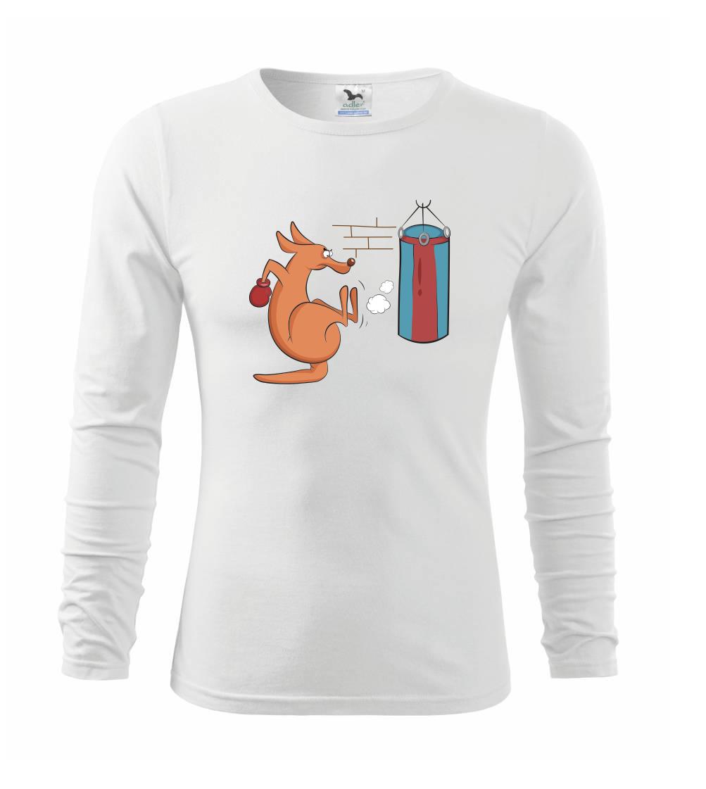 Tričká na box - Boxujúci klokan - Tričko detské Long Sleeve