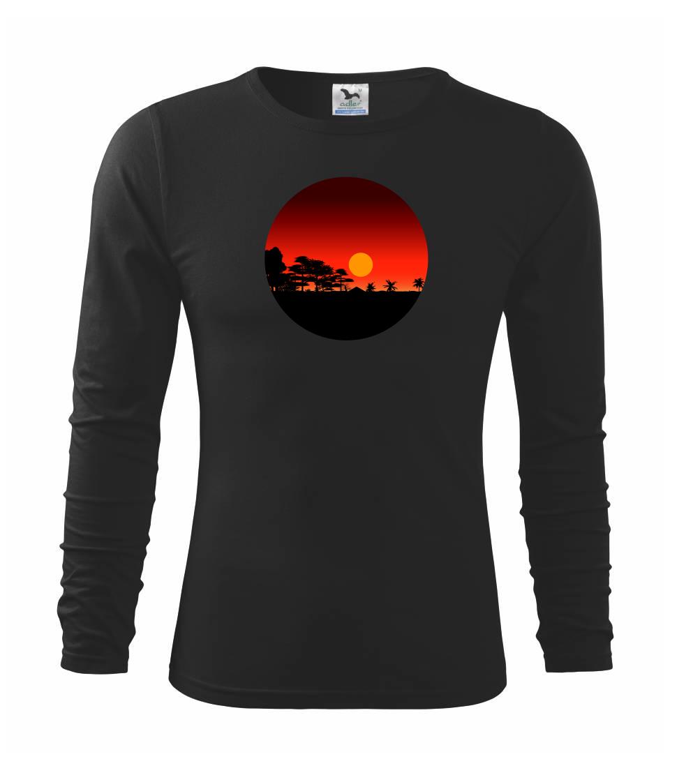 Trička pre cestovateľov - Hawai západ slnka - Tričko detské Long Sleeve