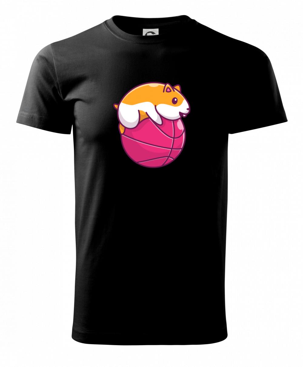 Tričká so zvieratami - Škrečok basketbalista - Tričko extra veľké  (5-8XL)