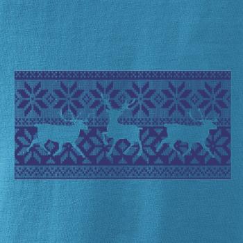 Jeleň vo vianočnom vzore Jeleň vo vianočnom vzore