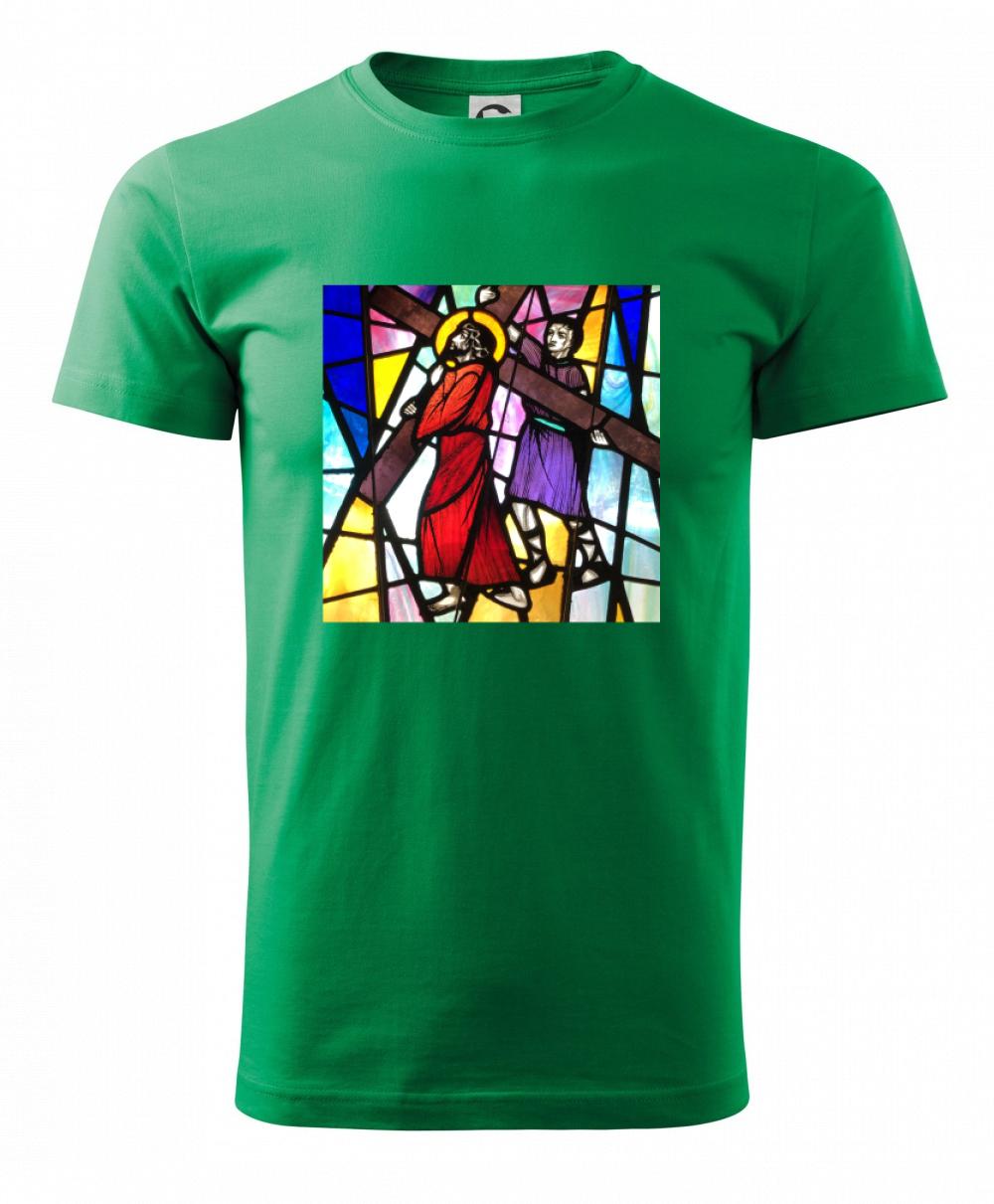 Vitráž - Ježiš a kríž Vitráž - Ježiš a kríž