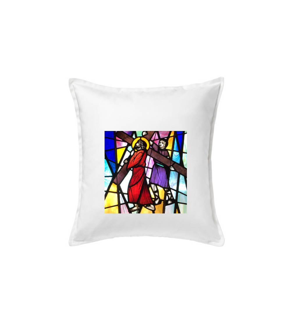 Vitráž - Ježiš a kríž Vitráž - Ježiš a kríž