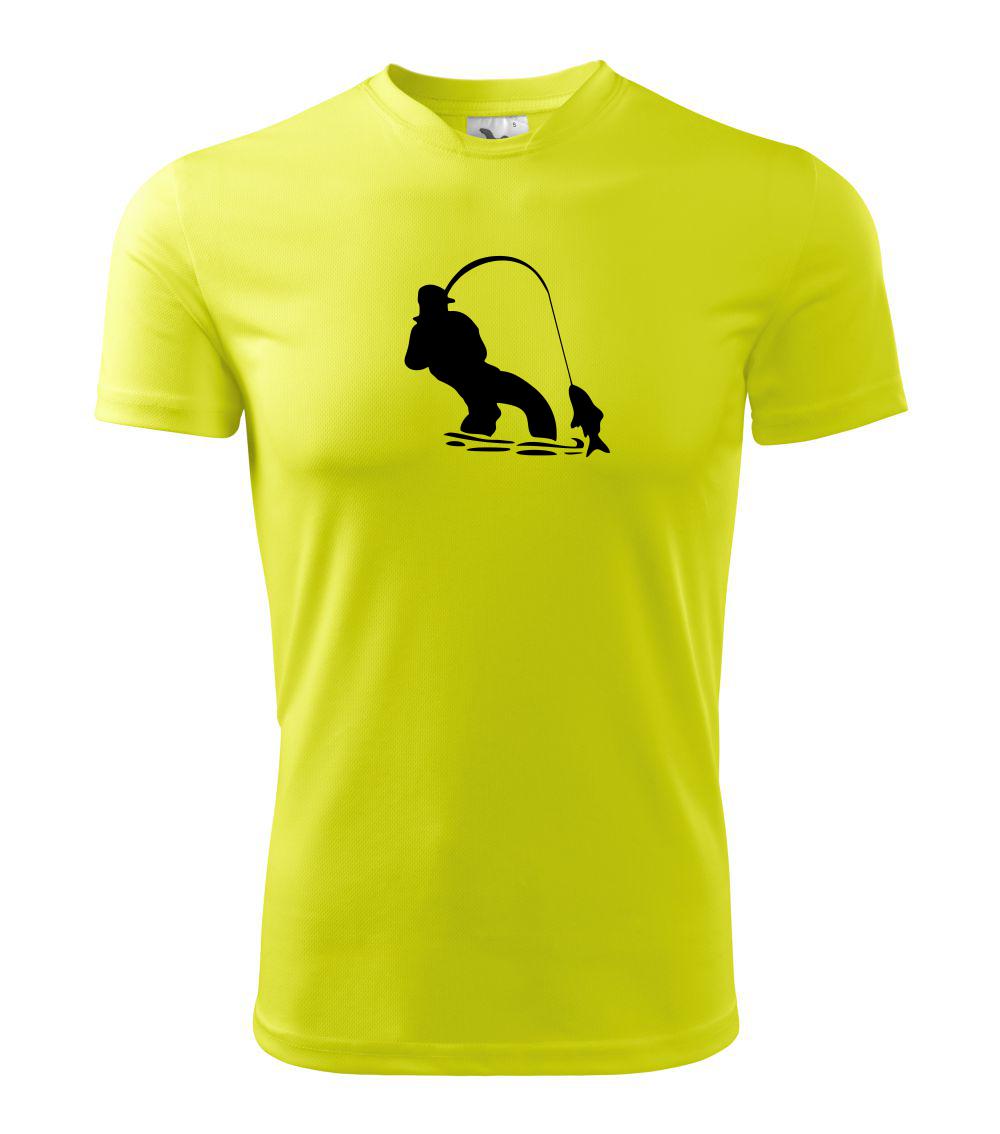 Rybár ťahajúce rybu Rybár ťahajúce rybu