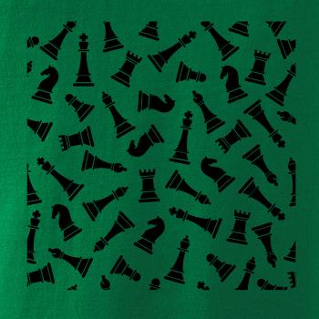 Šachové figúrky vo štvorci