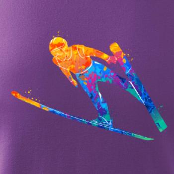 Skokan na lyžiach splash