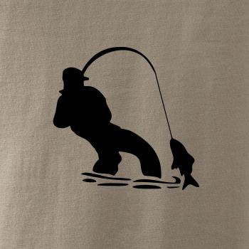 Rybár ťahajúce rybu Rybár ťahajúce rybu