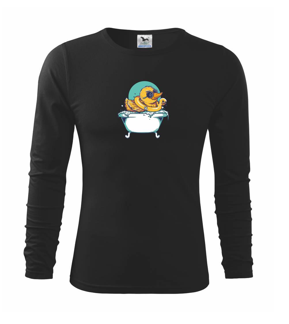 Grafické tričká - Káčer vo vani - Tričko detské Long Sleeve