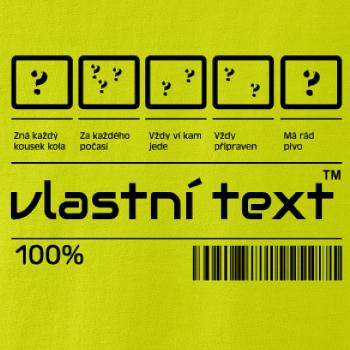 Čiarový kód - Vlastný text Čiarový kód - Vlastný text